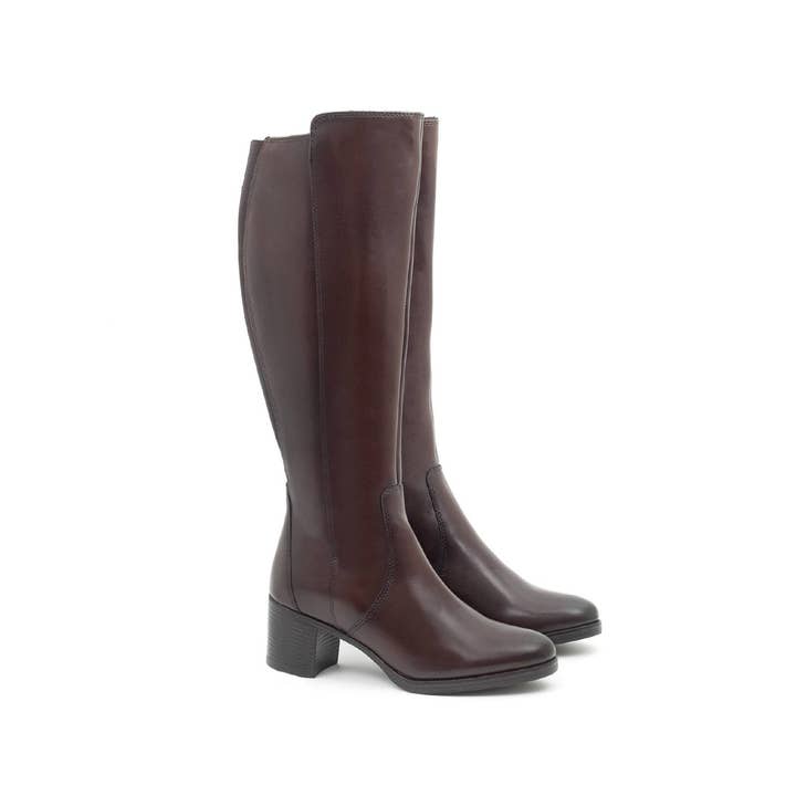 Bottines en cuir marron pour femmes W-NAPIRU-MARRON pour la vente par Ortiz & Reed