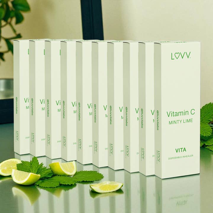 LUVV Labs - Wholesale Oral Supplement/Vitamin - 10 LUVV VITA Vitamin C Infused Minty Lime Flavored Inhealers3