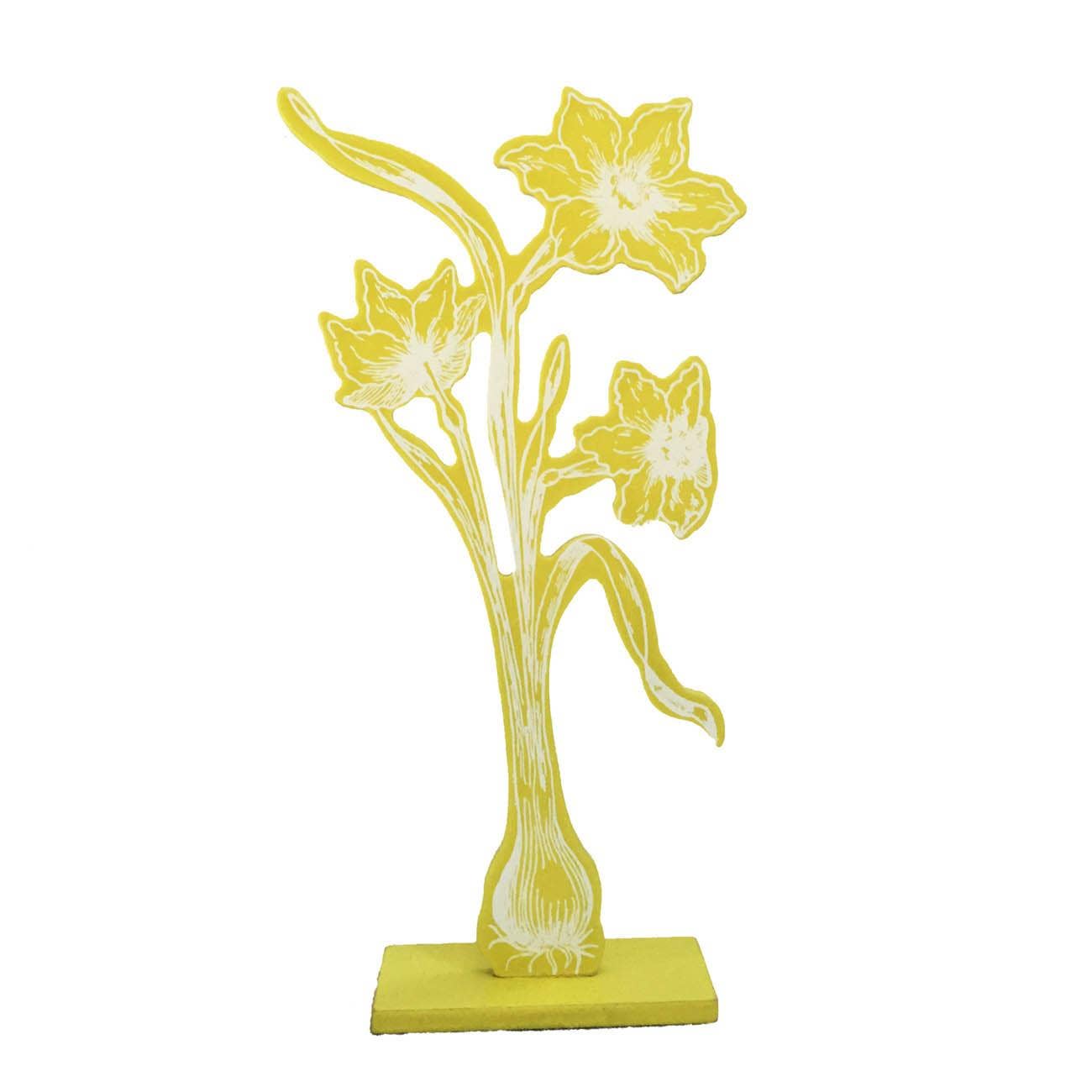 A&B Home Group Inc. - Wholesale Decorative Tabletop Object - 3.5x2.5x10" Daffodil Accent Green Short0