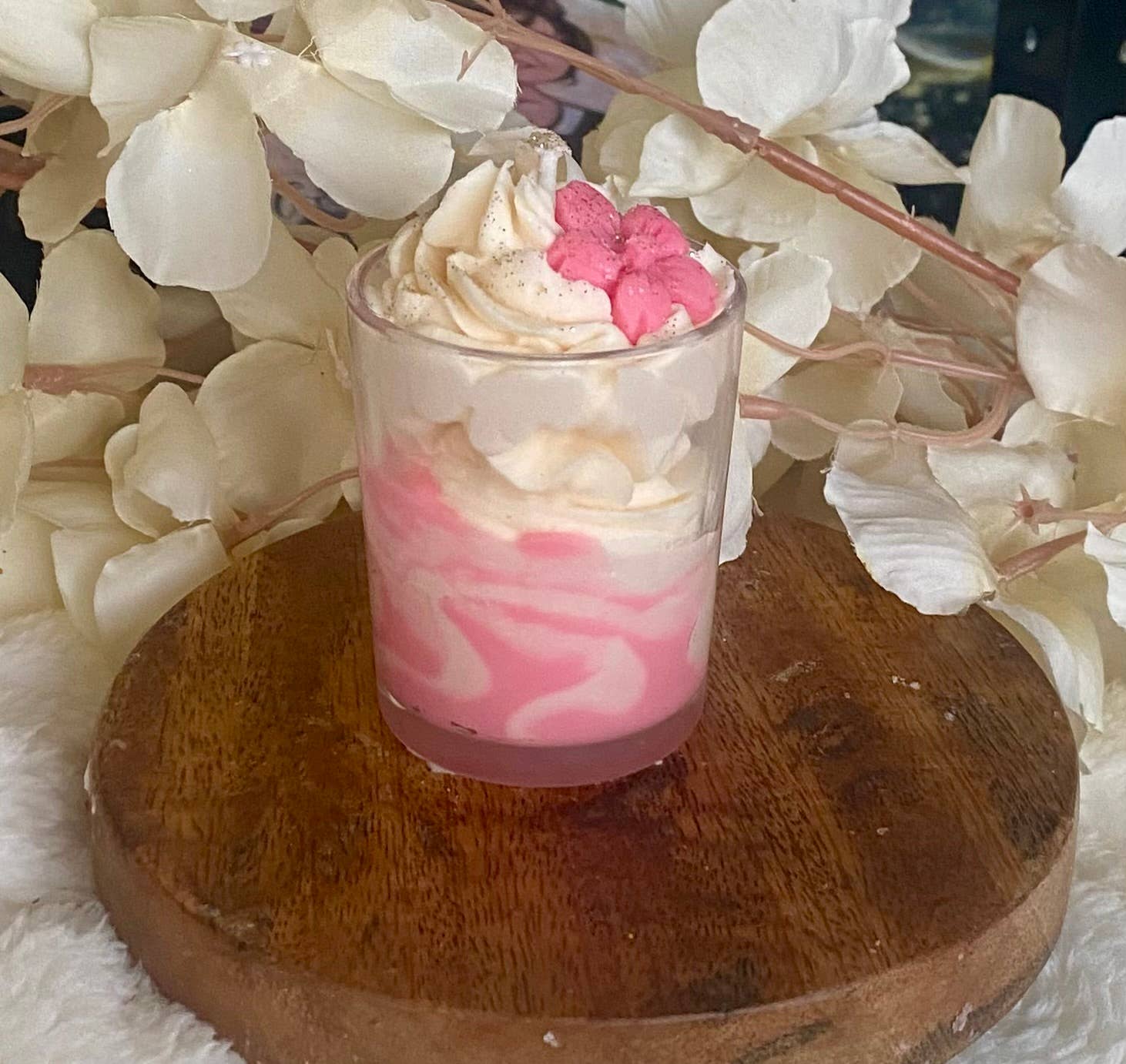 Les folies de Nicole – wholesale Novelty candle – Mini gourmet candle sakura blossom