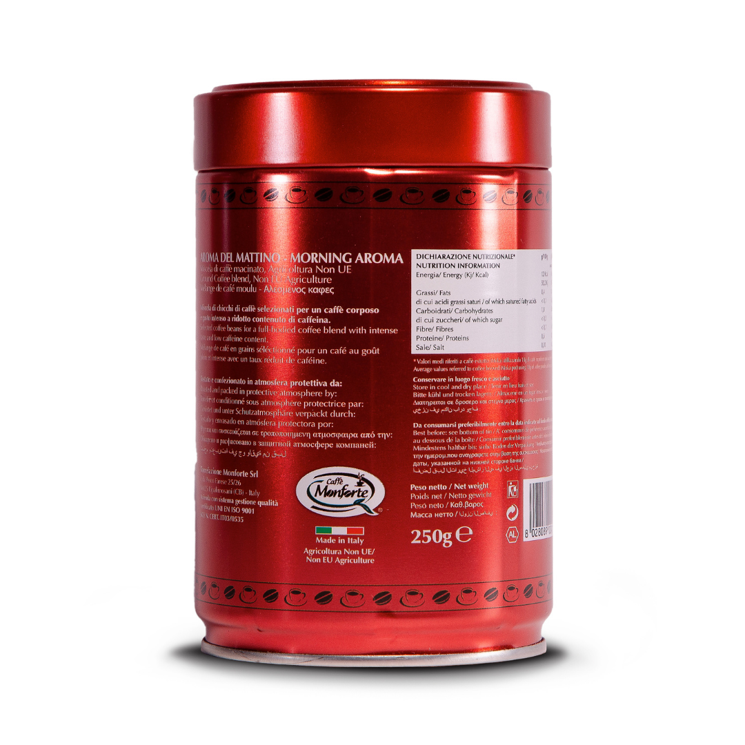 Caffè Monforte - Wholesale Ground Coffee - Caffe Monforte Aroma del Mattino roasted ground coffee1