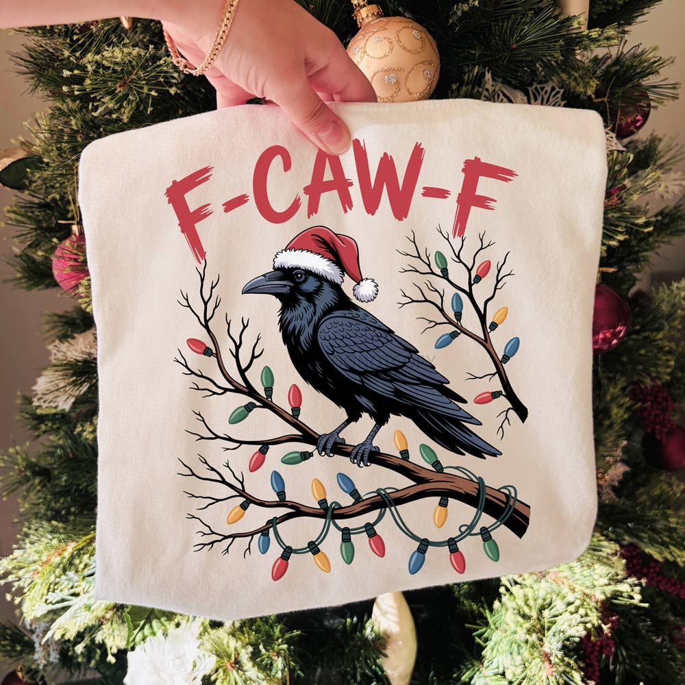 Trendy Transfers - Wholesale Sublimation Transfer - F-Caw-F Crow Christmas DTF Heat Transfer0