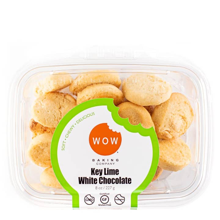 WOW Baking Company - Wholesale Biscuit - Gluten-Free Key Lime White Chocolate Cookie Bakery Tubs
