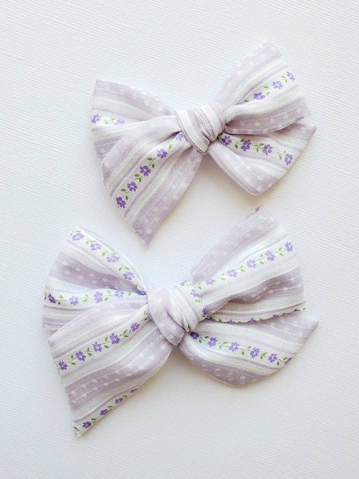 Large Pinwheel • Clara Hair Bow Spring Floral Easter Vintage for wholesale by Revival Bow Co.