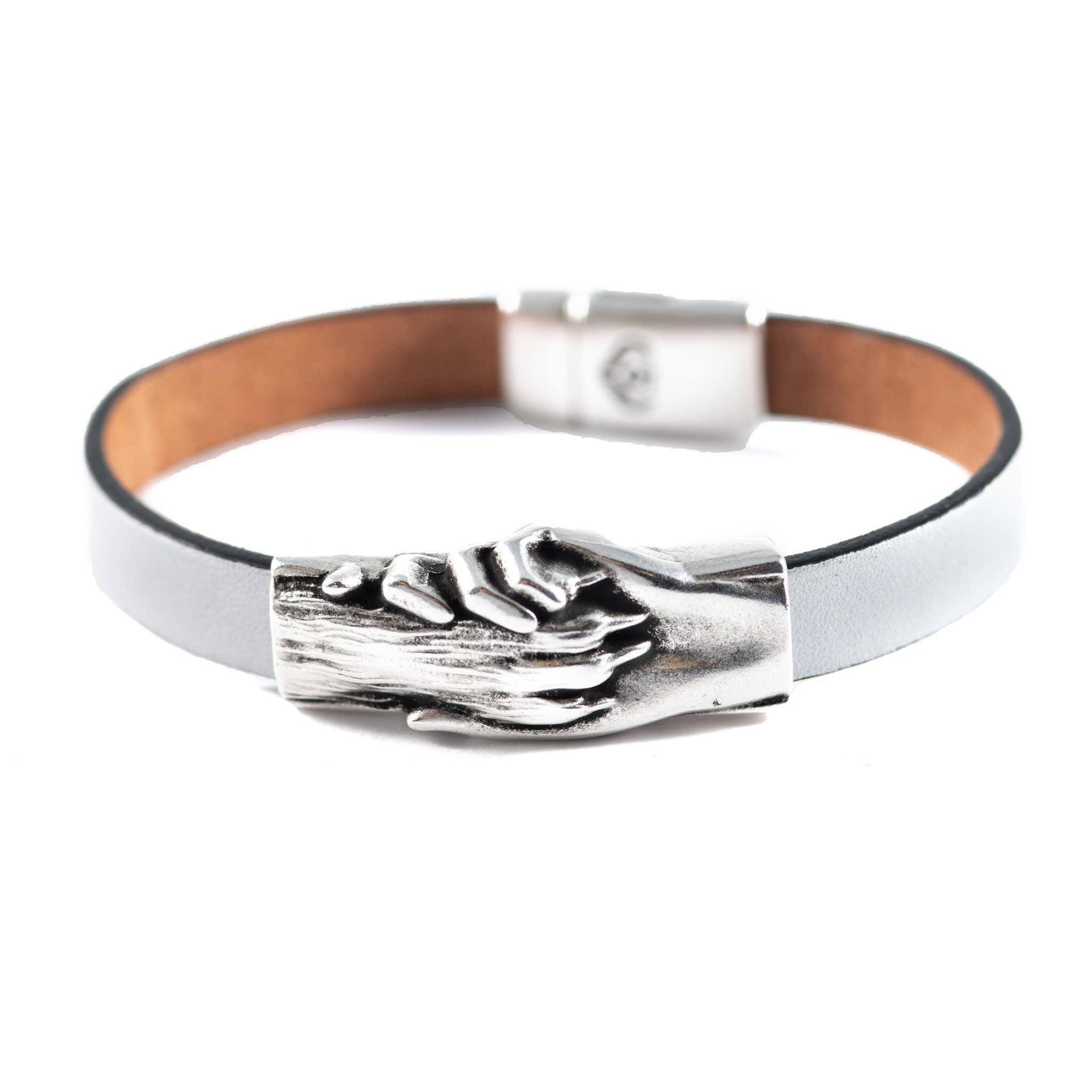 Hand and paw 2025 project leather bracelet