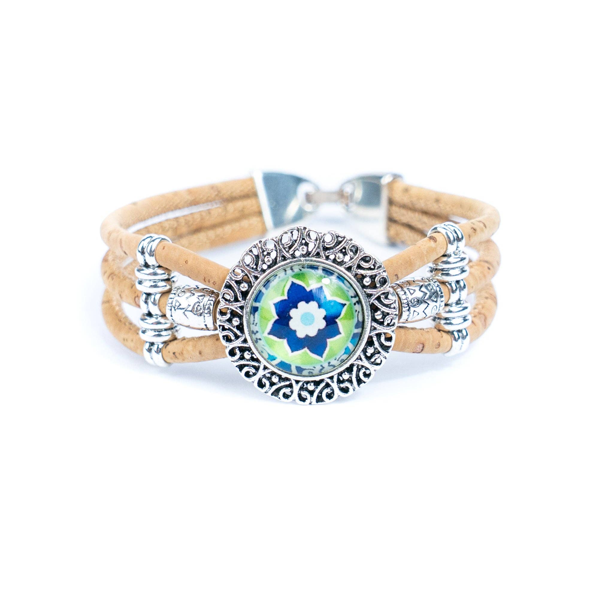 Meninas Bonitas Cork - Wholesale Charm/Dangle Bracelet - Natural cork cord and alloy hardware handmade fashion ladies bracelet BR-469-MIX-5(RANDOM)8