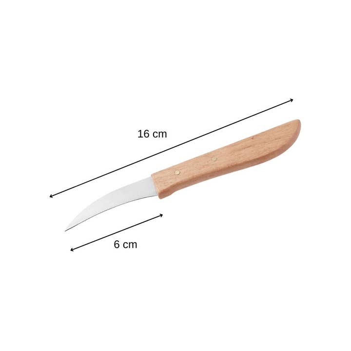 Zenker - Wholesale Kitchen/Utility Knife - Set of 2 kitchen peeling knives with wooden handle 16 cm Nirosta2