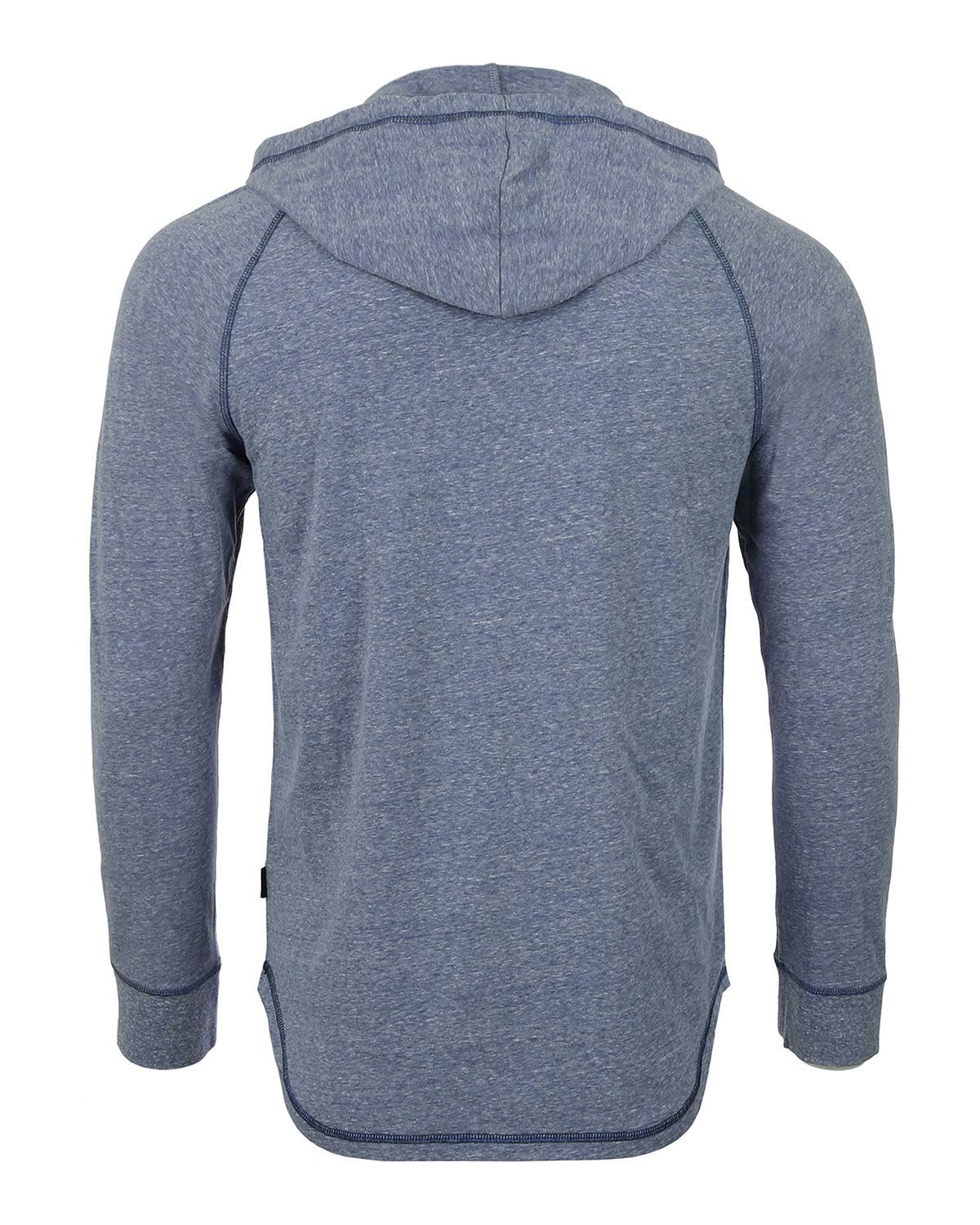 ZIMEGO – wholesale Hoodie - Herr – ZIMEGO herrhoddie med lång ärm, färgblock och henley-krage4