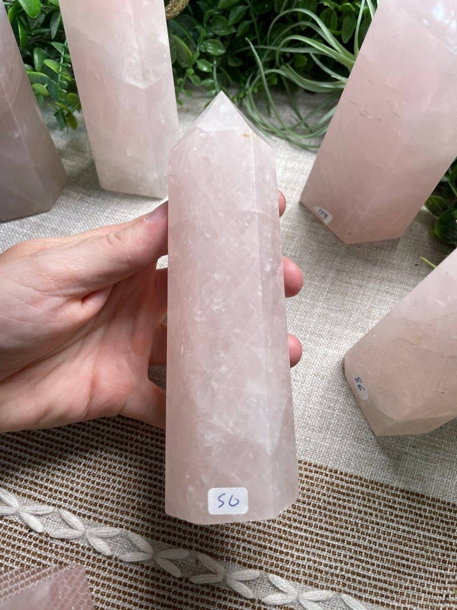 Copper Ashes - Wholesale Spiritual Stone/Crystal - Rose Quartz Tower8