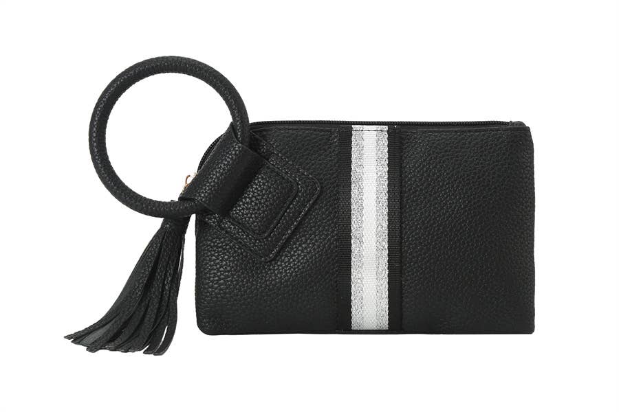 Nima Accessories Inc - Wholesale Wristlet - Ladies Faux Leather Wristlet Wallet With Solid Ring Handle0