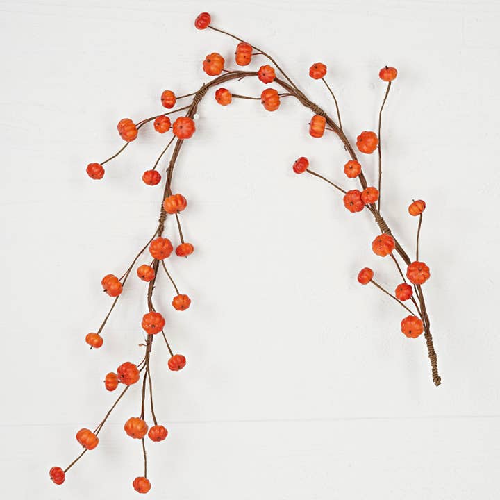 31381-4-foot Garland with mixed mini podka pumpkins for wholesale by Holiday Depot Inc.