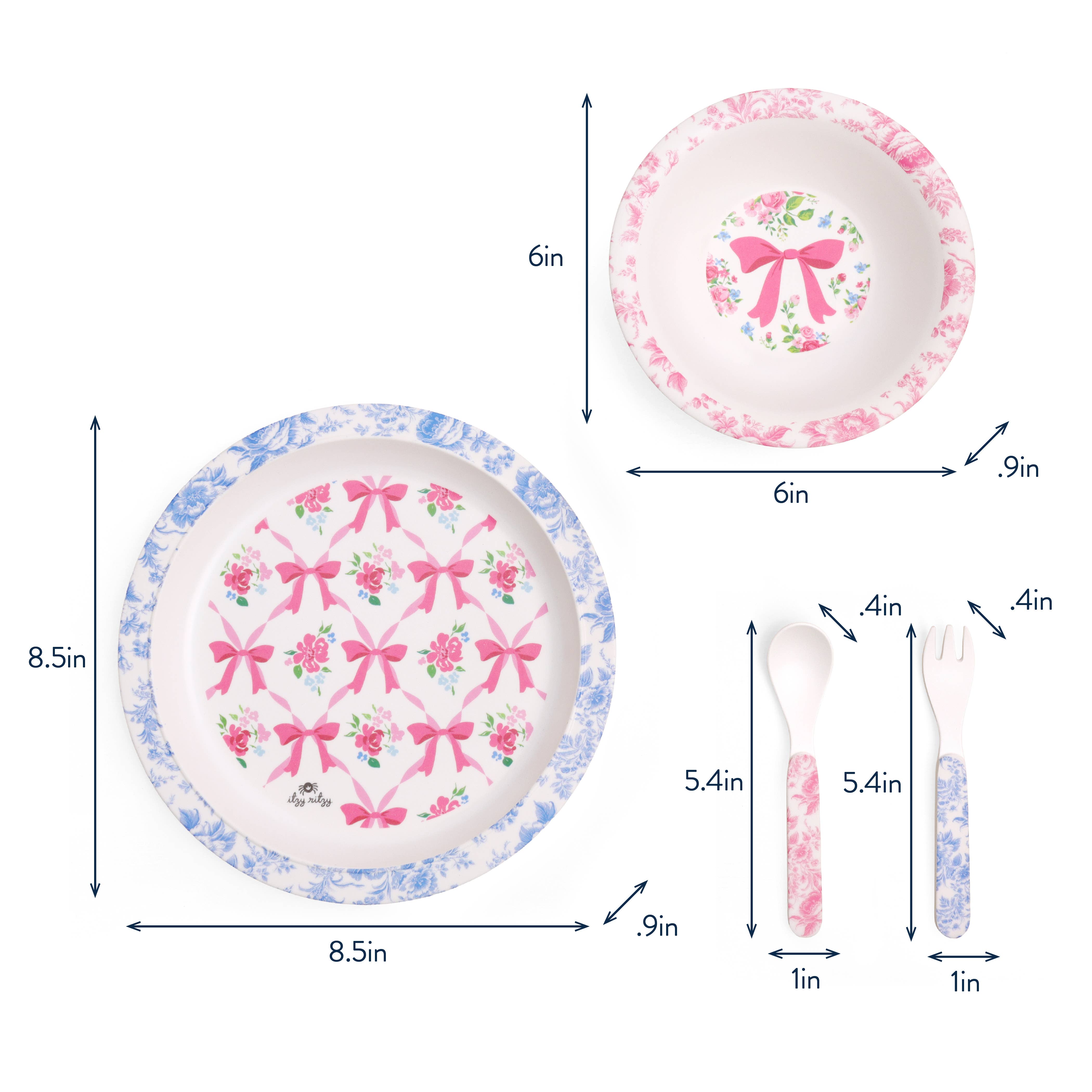 Itzy Ritzy - Wholesale Dinnerware Set - Kids & Baby - *NEW* Itzy Bistro™ - 4 piece dining set5