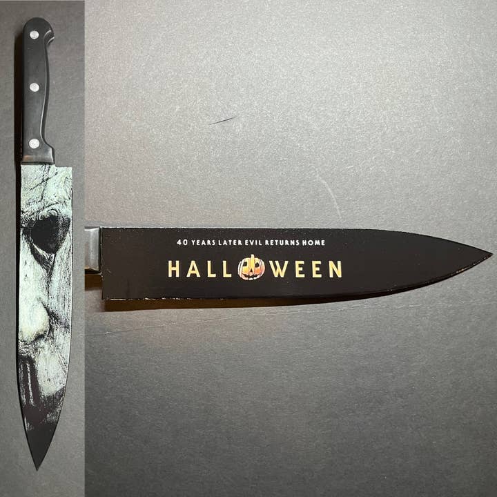 Dead Dave Designs - Wholesale Kitchen/Utility Knife - Michael Myers 2018 Kitchen Knife With/Without Sublimated Stand