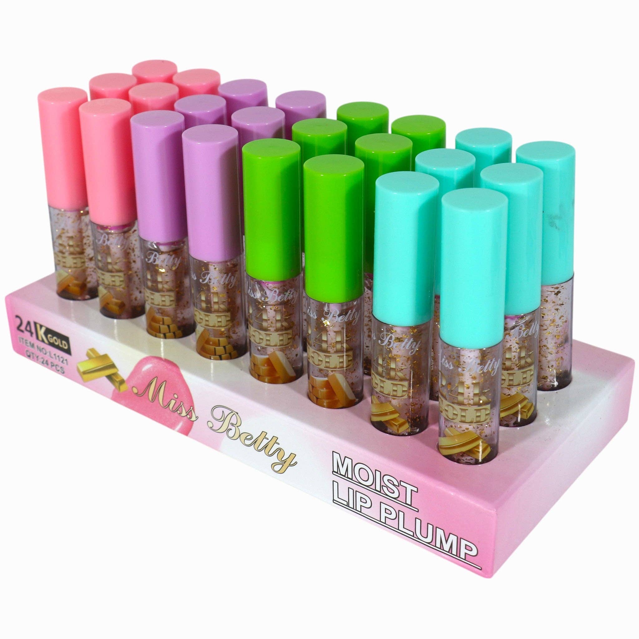 DIVERSE Miss Betty Gold i Läppglans LC1121 (24ST) för wholesale på Faire14