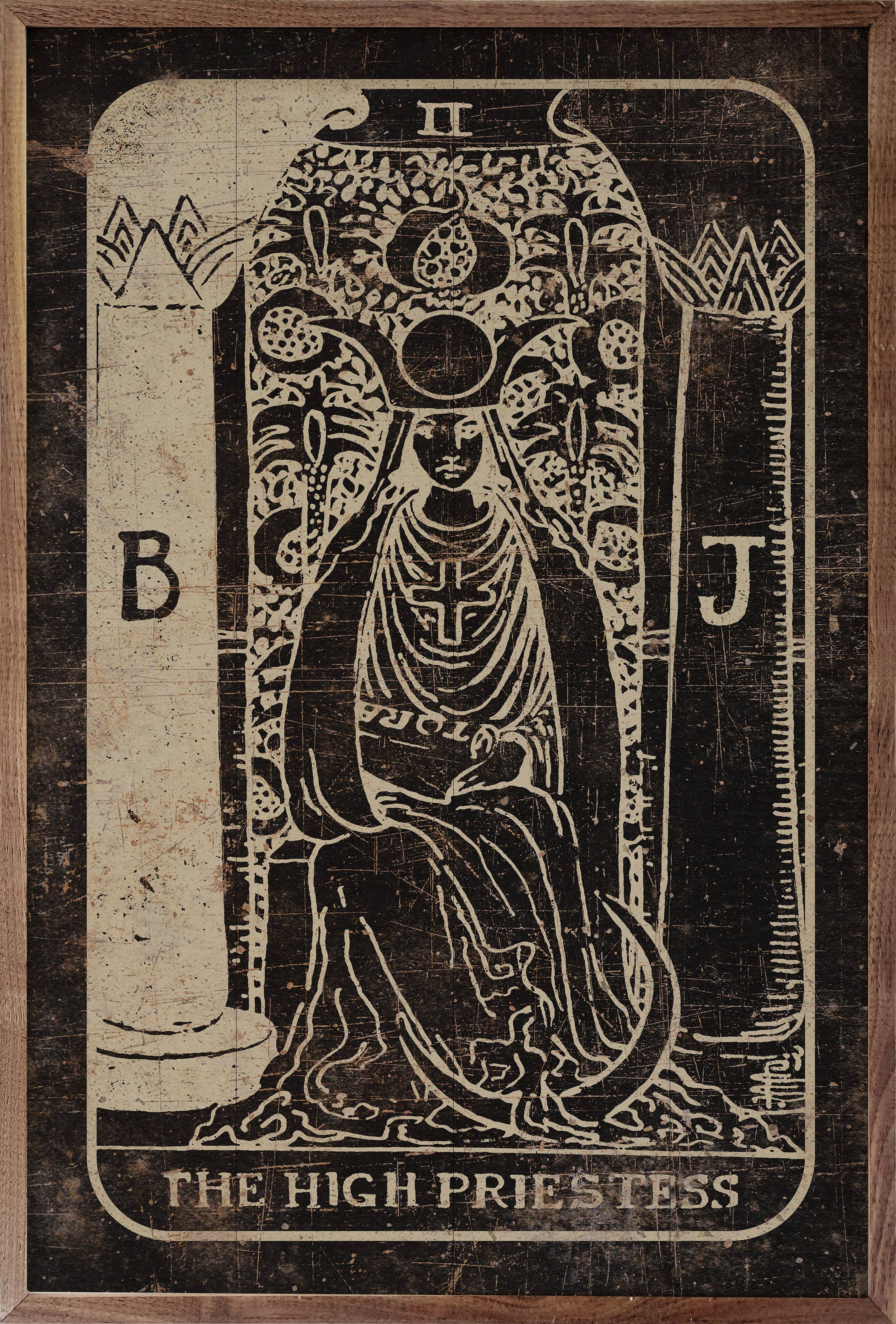 Kendrick Home - Wholesale Art Print - The High Priestess Tarot Card Print0