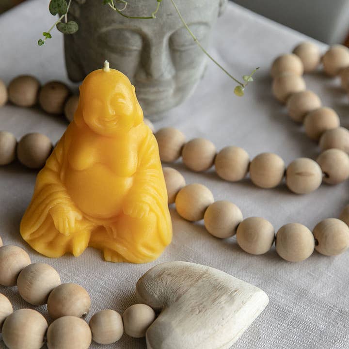 Beeswax Works - Venta al por mayor Velas de diseño llamativo - Vela Laughing Buddha