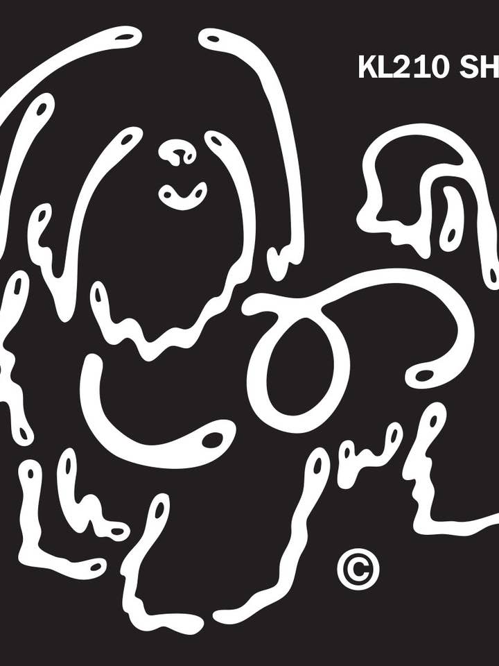 Shih Tzu K-line Window Tattoo for wholesale by Pet Gifts USA, LLC