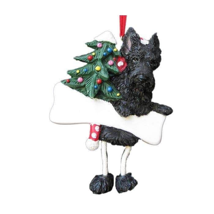 Scottie Dangling Dog Ornament for wholesale by E&S Pets
