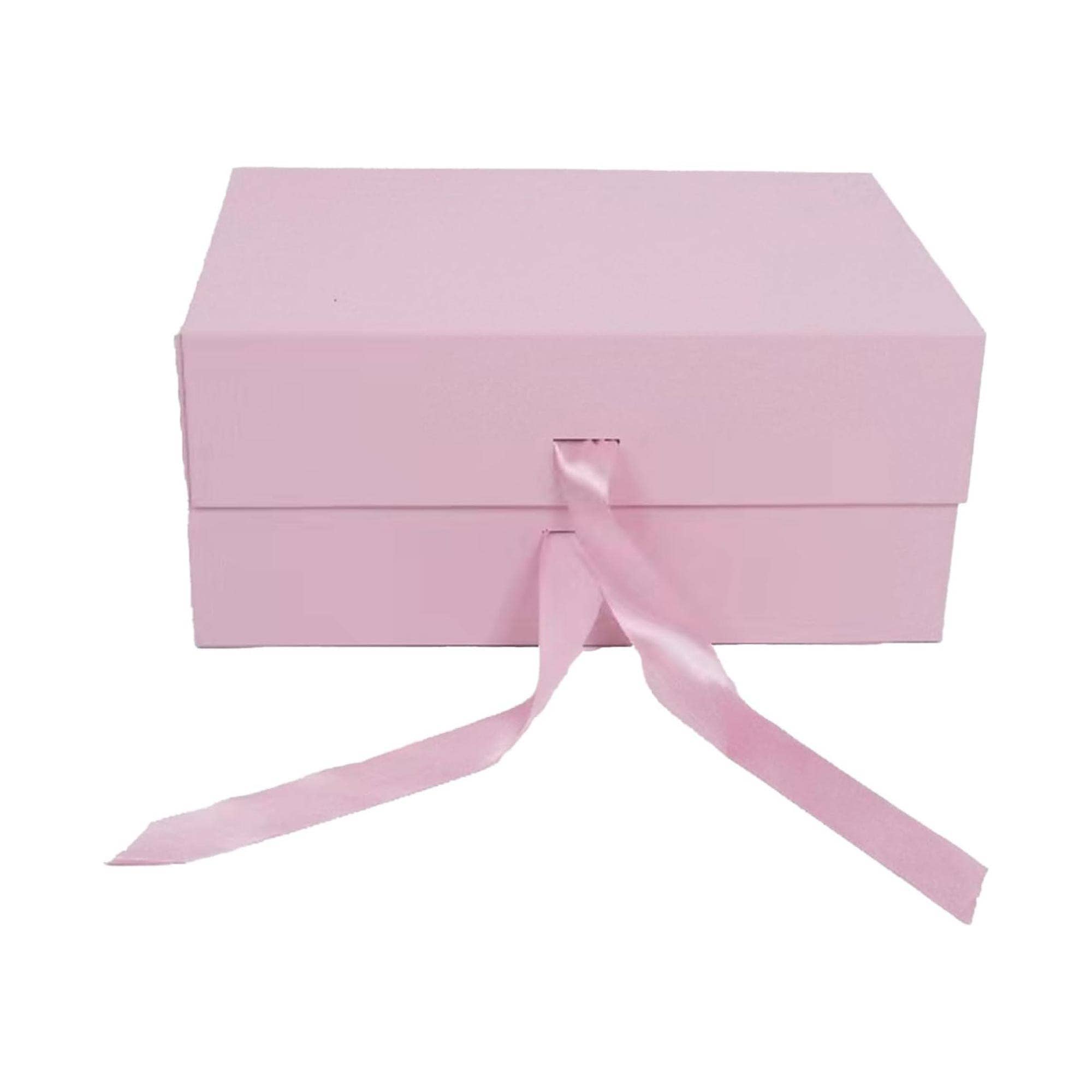 Emartbuy - Wholesale Gift Box - Pink Magnetic Gift Box, With Ribbon Single Box3