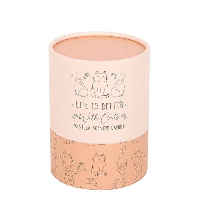 Something Different Wholesale – wholesale Jar/filled candle – Life Is Better With Cats Vanilla Candle3