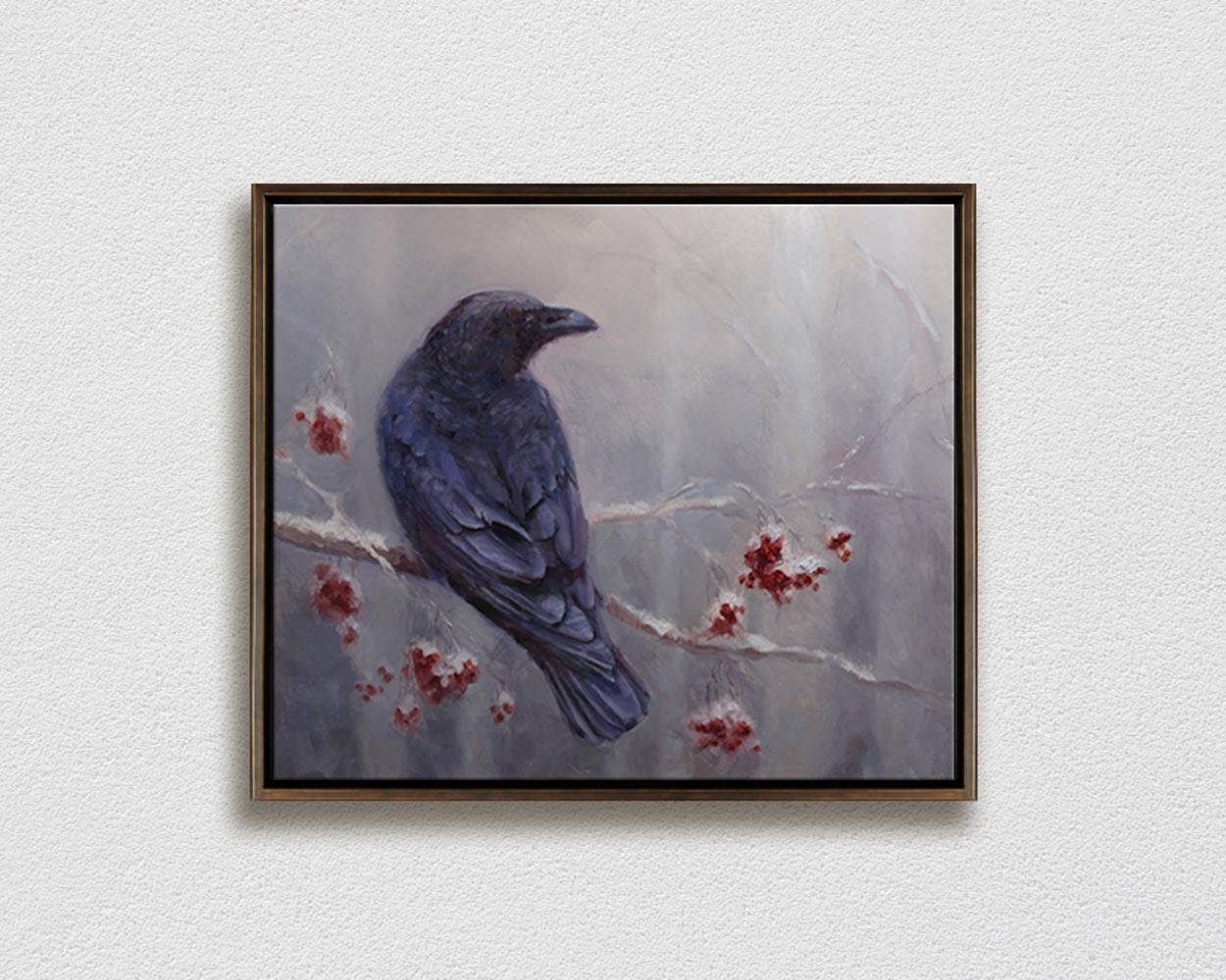 Whitworth Gallery - Wholesale Painting/Drawing - Winter Raven Painting on Canvas8