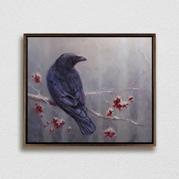 Whitworth Gallery - Wholesale Painting/Drawing - Winter Raven Painting on Canvas8