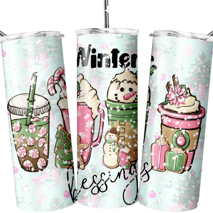 Bicchiere Winter Blessings da 20 once per la vendita all'ingrosso da parte di Perfectly Diverse Trendz, LLC