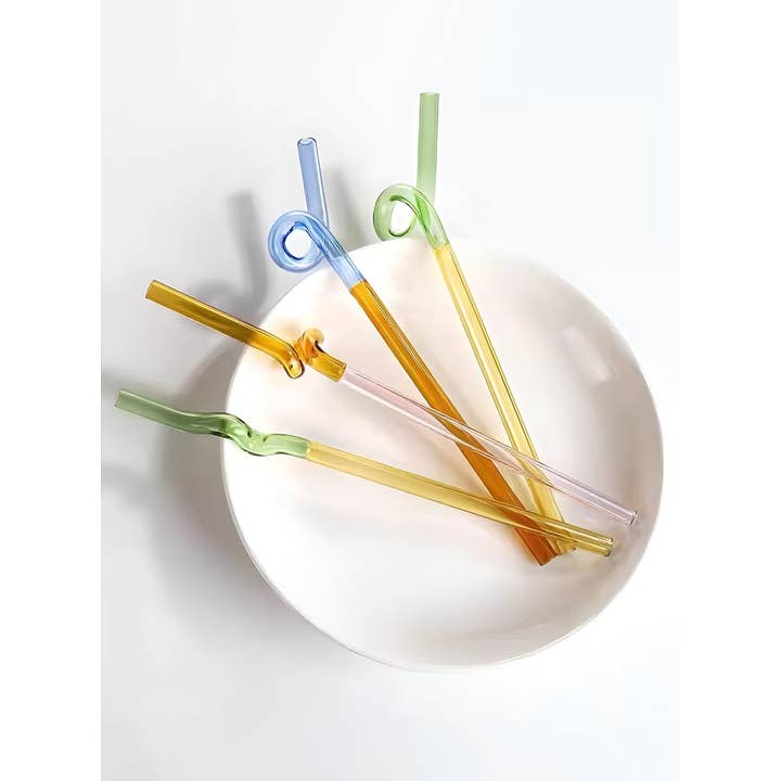 TUTU Home - Wholesale Drinking straw - "Knot" A Pack of 4 Single Color Straws3