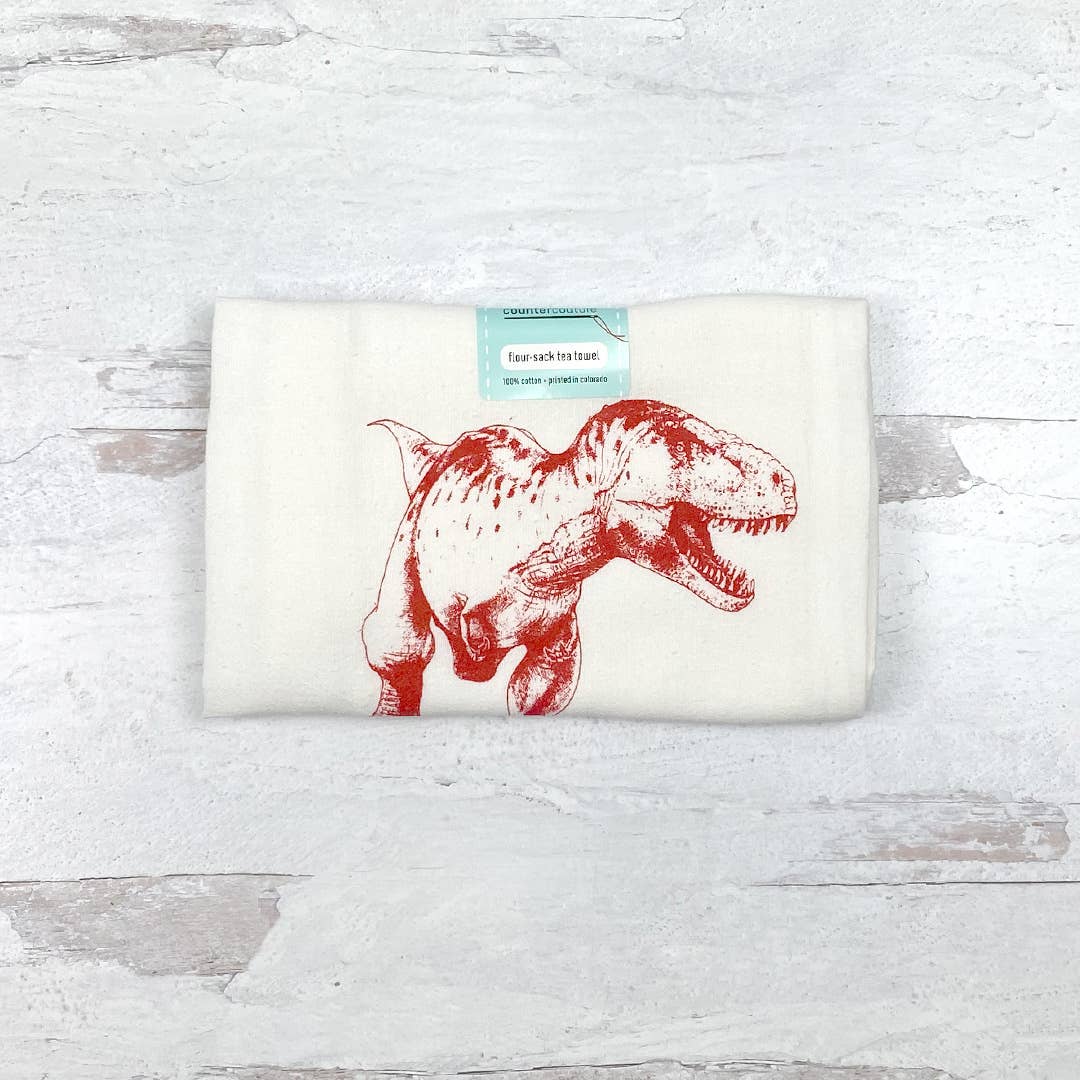 Counter Couture - Vendita all'ingrosso Strofinacci - Strofinaccio personalizzabile | T-Rex Dinosaur | Name Drop |1