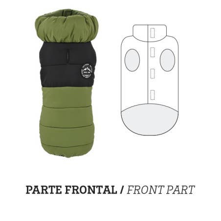 Nayeco – Engroshandel Hundejakke - Hund – Grøn jakke til udendørs brug1