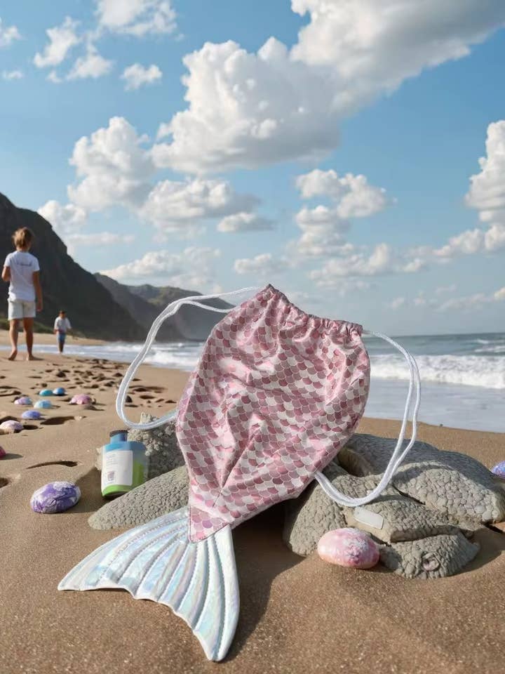 Mermaid tail backpacks for wholesale by Rustico by Luis Ortiz