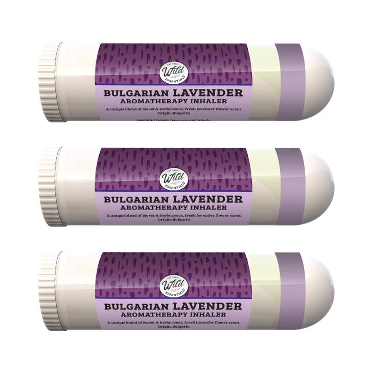 Bulgarian Lavender Aromatherapy Essential Oil Inhalers for wholesale by Wild Essentials