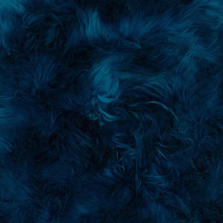 DYRESKINN® - Venta al por mayor Alfombra pequeña - Piel de oveja azul celeste 90-110 cm2