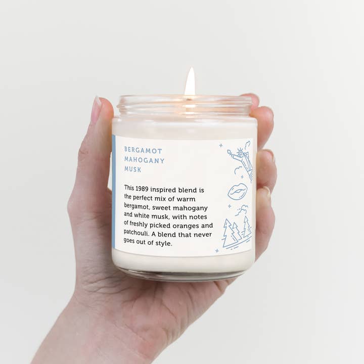 CE Craft Co - Wholesale Jar/Filled Candle - 1989 Scented Candle - Swiftie Themed Candle Gift