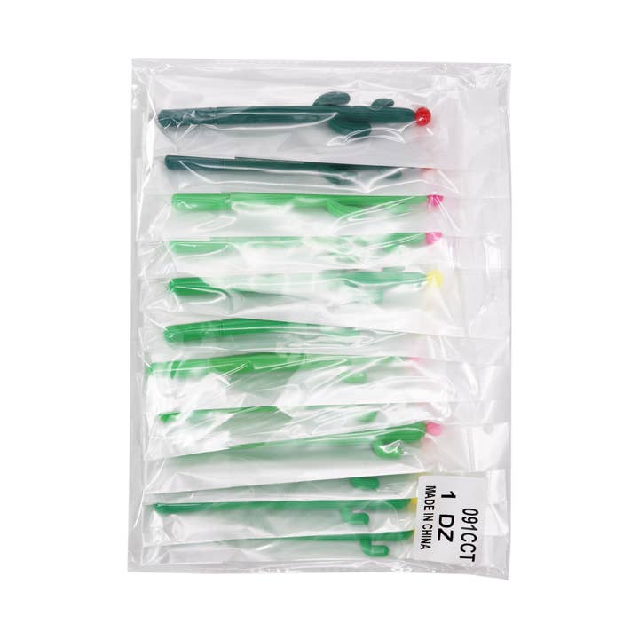Cap Zone - Wholesale Pen - Cactus Succulent Plant Pen Collection - 12 pcs
