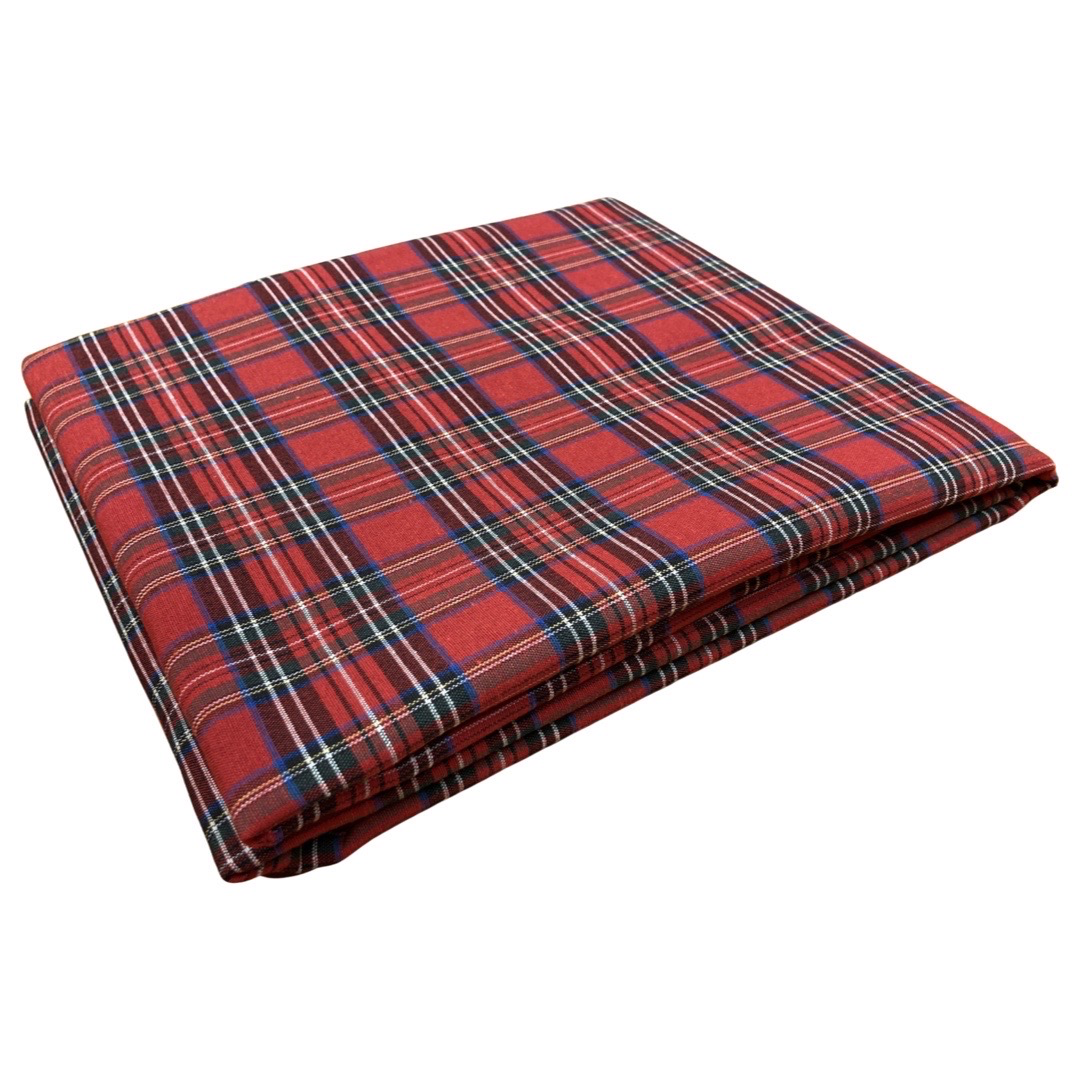 Bamar - Vente Nappes - Nappe Windsor rouge - losange écossais - tartan1
