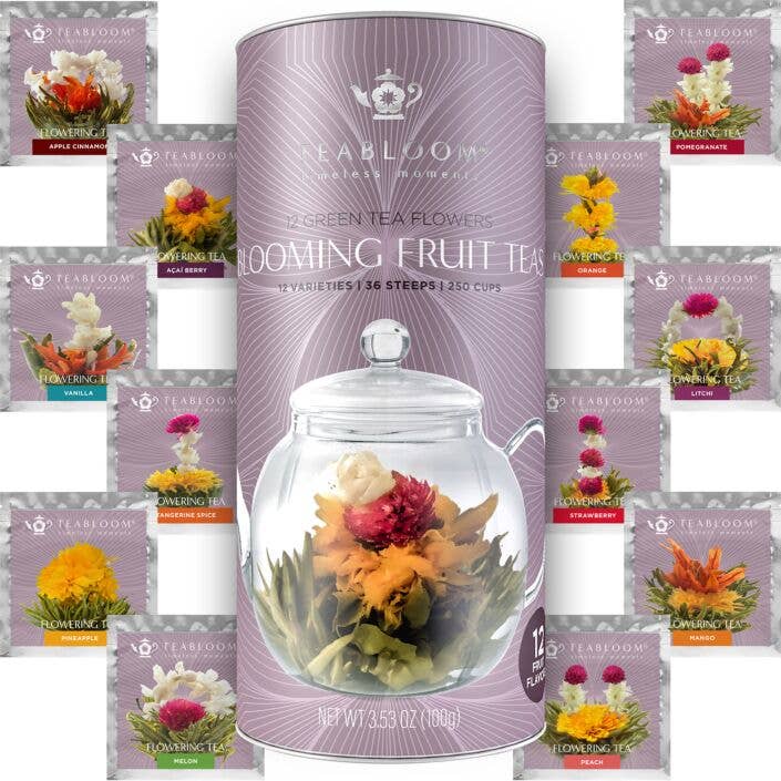 Teabloom - Wholesale Loose Tea - Teabloom Fruit Blooming Teas – 12 Unique Flower