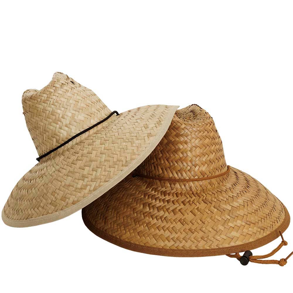 American Hat Makers - Wholesale Straw Hat - Unisex - Palm Straw Sun Hat - Style Barracuda (Prepack of 12)3