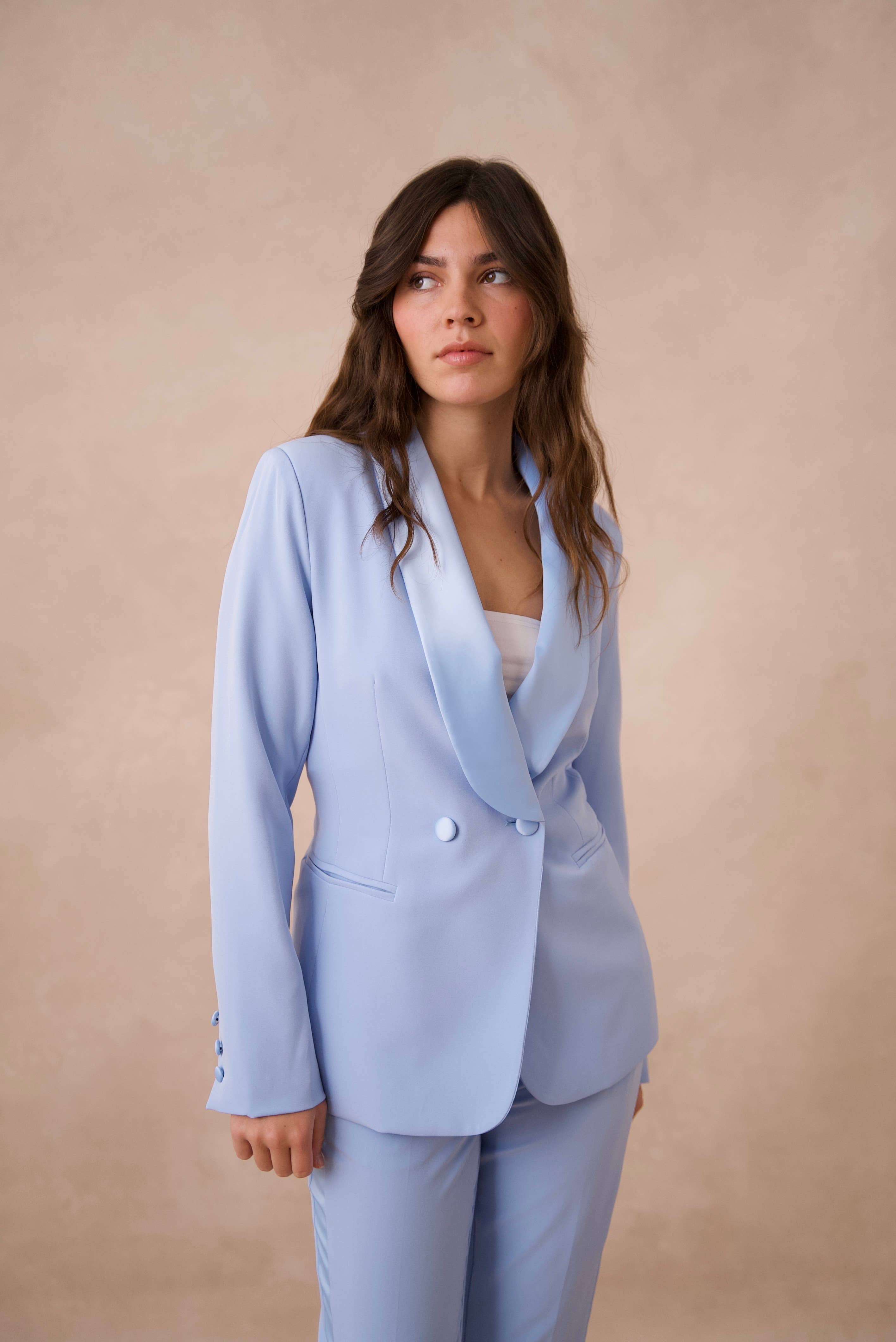 Attentif Paris – Engroshandel Habitjakke – til kvinder – Slim fit plain smokingjakke52