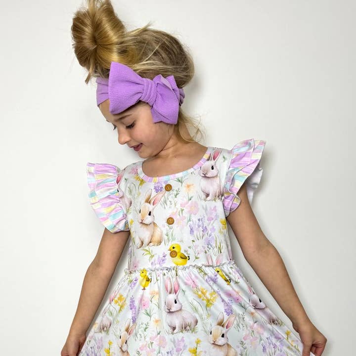 Chicklet & the Hare Girls Dress for wholesale by Clover Cottage