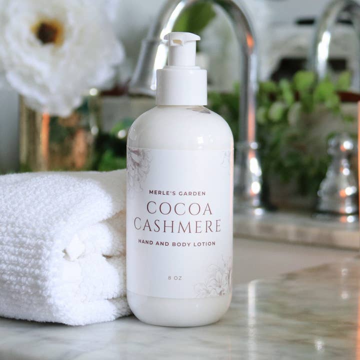 Cocoa Butter Cashmere Body Lotion for wholesale by Merle's Garden
