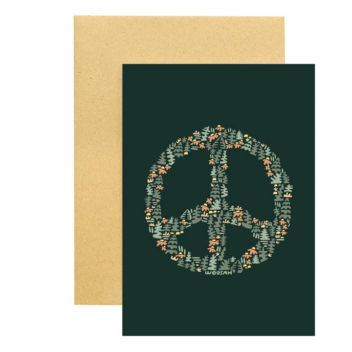 Peace Card for wholesale by Woosah Outfitters