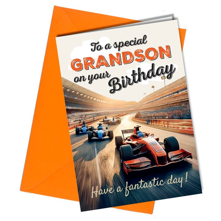 #1842 Enkel Rennsport-Geburtstagskarte für den Großhandel von Close to the Bone Greeting Cards and Gifts