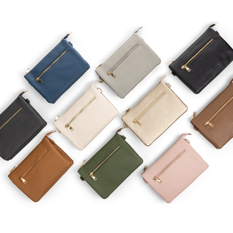 a Wink & a Nod - Wholesale Crossbody Bag - Women's - Sadie Handbag with Card Wallet - Dark Gray3