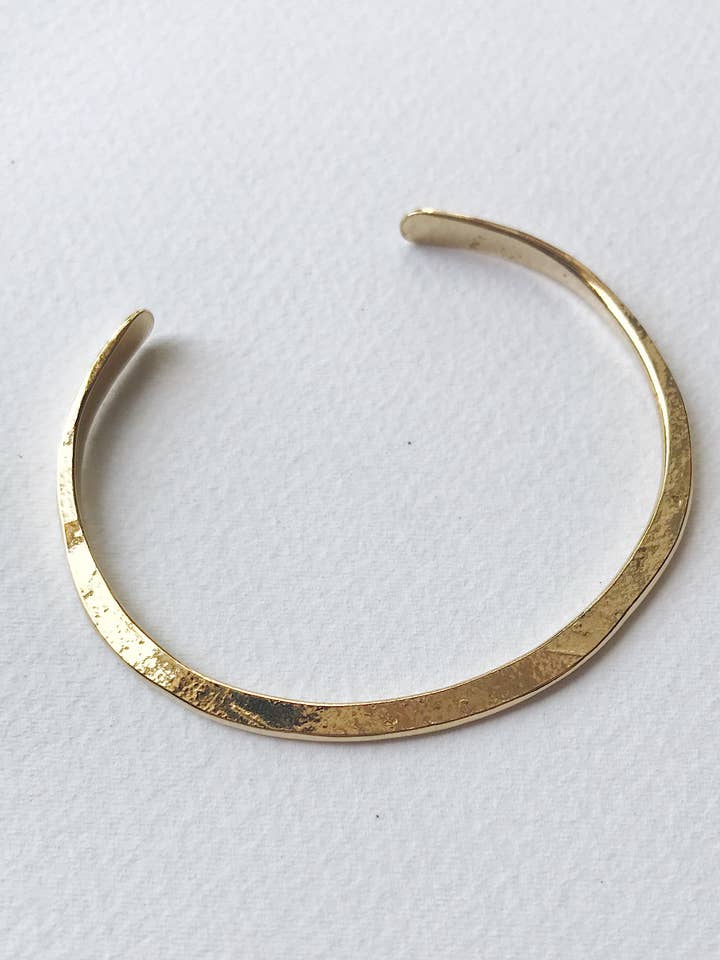 Thin Forged Cuff for wholesale by McKinley Mizar Fine Art & Jewelry