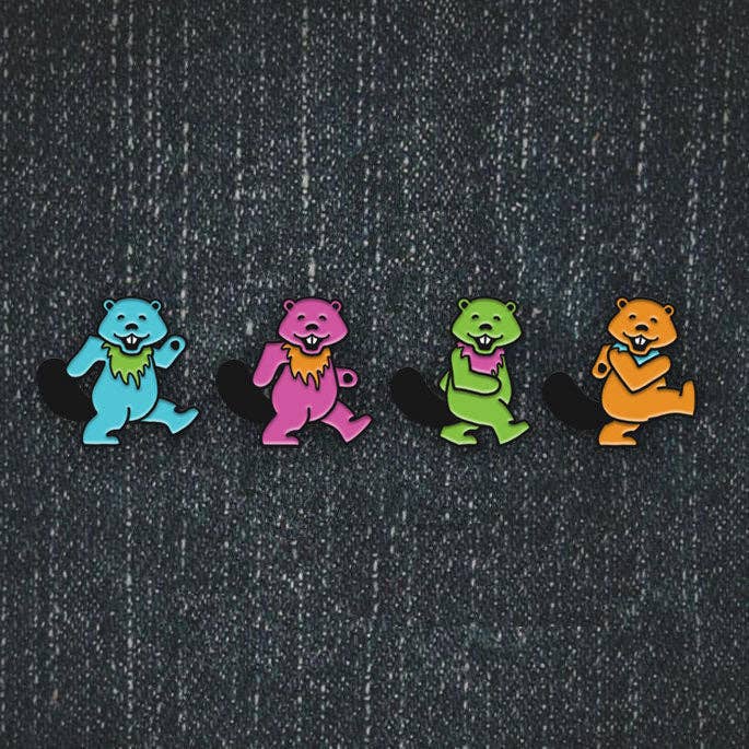 Half Hazard Press - Wholesale Lapel Pin/Button - Dancing Beaver Bundle0