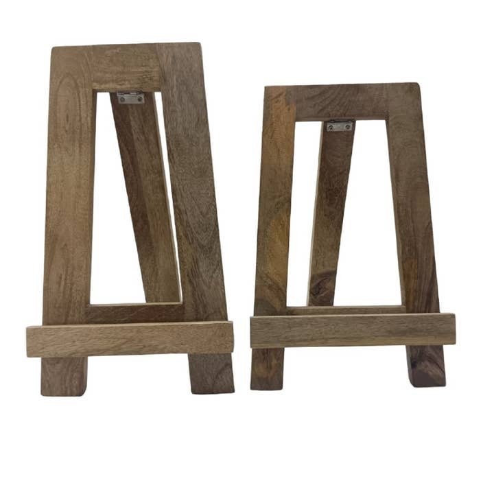 Light Natural Brown Large Wooden Easel Large for wholesale on Faire5