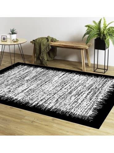 SHADOW Rug, Black for wholesale by Mani Textile