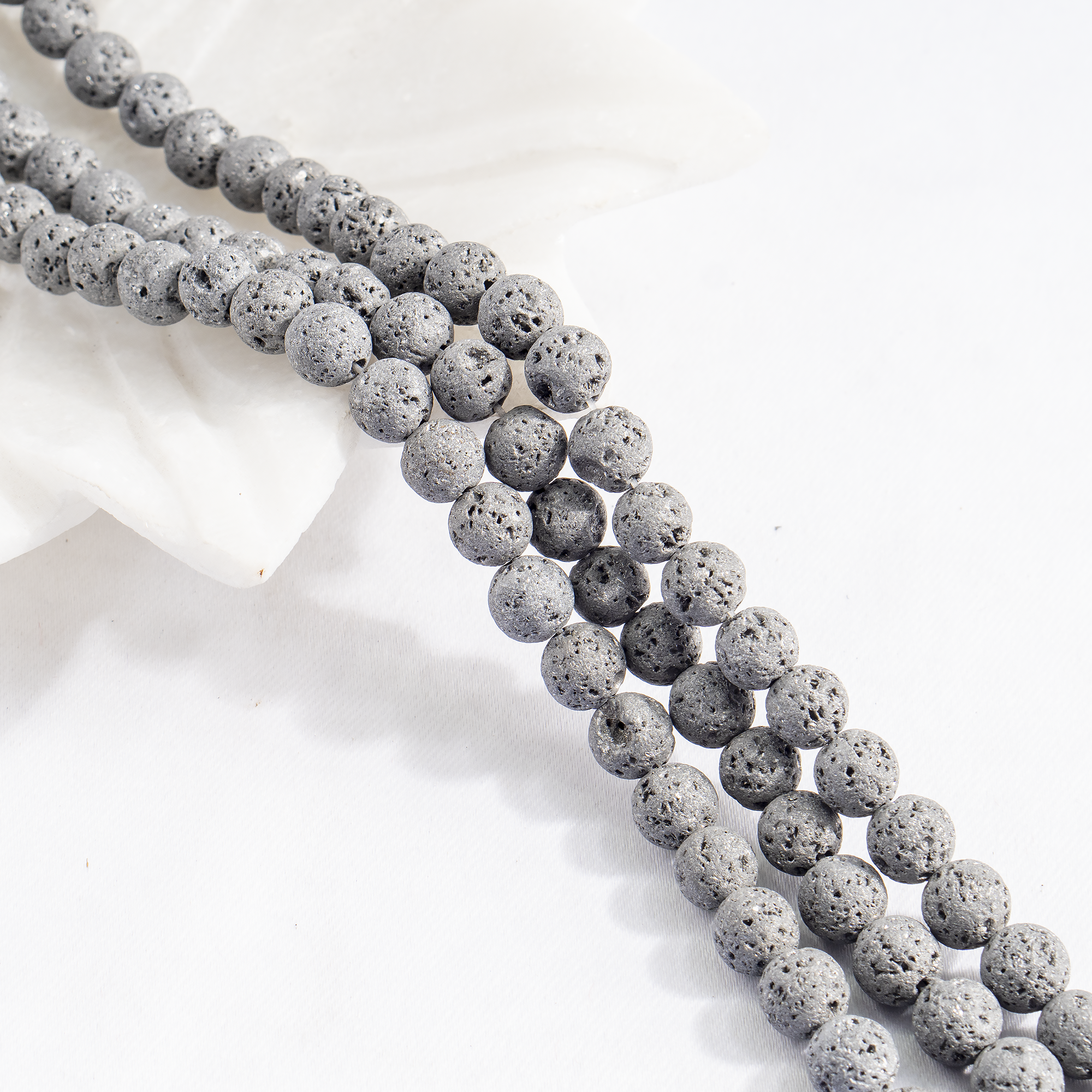 AK Healing Crystals - Wholesale Beads - Round Beads | Lava | Volcanic Stone | Lava Rock Beads3