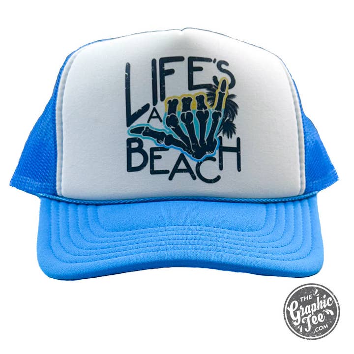 Gorra de camionero de espuma Life's A Beach *AL POR MAYOR* para venta al por mayor de The Graphic Tee